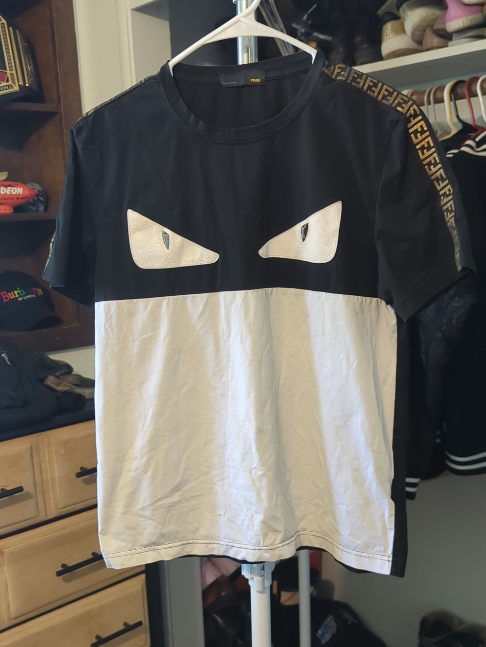 Authentic Fendi Monster Eyes Shirt Size M Unisex